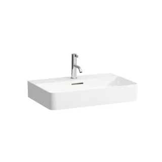 LAUFEN VAL Aufsatz Waschtisch 8162840001081, 65x42cm, 3 Hahnlöcher und Überlauf, Saphirkeramik