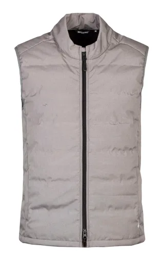Isolierte Fleece gefütterte Herrenweste für den Winter | Wärmehalter | Midweight Full Zip Bodywarmer - Grau