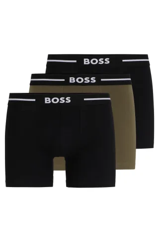 BOSS Menswear Black - BoxerBr 3P Bold - Gr. - S