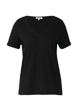 s.Oliver - T-Shirt schwarz - Gr. - 34