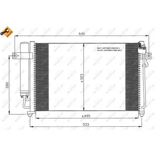 NRF Klimakondensator + Trockner Hyundai Getz 35476