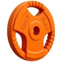 GORILLA SPORTS Hantelscheibe Hantelscheibe 30/31 mm Gummi Gripper 1,25-25 KG, 2.5 kg, (1-tlg)