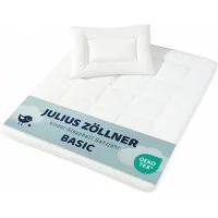 Julius Zöllner Kindersteppbett + Kopfkissen Basic, Füllung: 100% Polyester, für das ganze Jahr