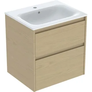 Geberit Renova Plan Set Möbelwaschtisch schmaler Rand, mit Unterschrank, zwei, 504039PS1 504039PS1