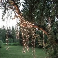 STAR TRADING LED-Lichterkette Crispy Ice Serie 180 weiße LED 12,6m f.Außen Garten Terrasse, 180-flammig