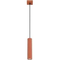 SOLLUX lighting Hängeleuchte Pendelleuchte Karbon 1 Roter Ocker, Nicht enthalten