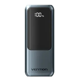 Vention FKOH0 22.5W 37Wh 10000mAh Smart LED Display Power Bank Come with C-C Lanyard Cable External Battery Power Supply