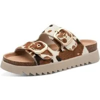 Tamaris Pantolette Sommerschuh, Schlupfschuh mit angesagtem Kuhmuster