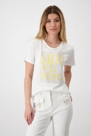 monari - T-Shirt mit 3D Print off-white - Gr. - 34