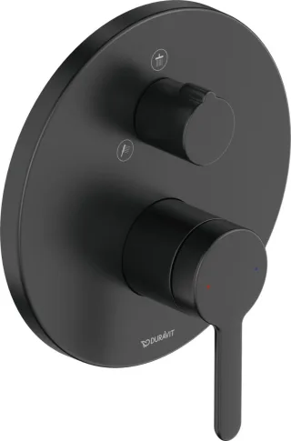 Duravit C.1 Einhebel-Brausemischer Unterputz Schwarz Matt 170x77x170 mm - C14210012046 C14210012046