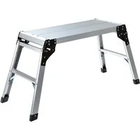 Craftfull Arbeitsplattform Aluminium 3 Jahre Garantie Arbeitspodest klappbar (Haushaltsleiter, Stehleiter, Leiter aus Alu, Leiter, Trittleiter, Klappleiter, Multifunktionsleiter, Sicherheitsleiter, Arbeitsplattform, Gerüst, Anti-Rutsch, Sicherheitsbü