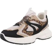 Ital-Design Damen Low-Top Freizeit Sneaker (88828523) Keilabsatz/Wedge Sneakers Low in Beige