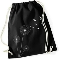 Autiga Turnbeutel Turnbeutel Pusteblume Vögel Birds Hipster Beutel Tasche Jutebeutel