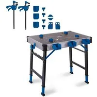 Scheppach Werkbank MWB150, (Set), Arbeitshöhe 5fach verstellbar, Traglast bis 450kg, klappbar