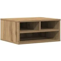 vidaXL Druckertisch Druckerständer Artisan-Eiche 49 x 40 x 22,5 cm Holzwerkstoff (1-St)