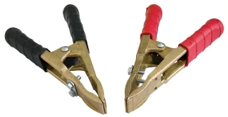 ELMAG Polklemme (rot +) - Messing rot - 57100