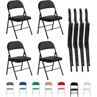 MCC direct Klappstuhl Kunstleder Klappstuhl gepolstert im 1er, 2er, 4er und 6er Set (4 St)
