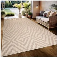 OTTO home Teppich Cordoba auch als Läufer erhältlich, rechteckig, Höhe: 3 mm, In- und Outdoor geeignet, Sisal-Optik, Wetterfest & UV-beständig, Boho