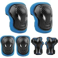 AFKSMILE Protektoren-Set Knieschoner Kinder Schoner Inliner Kinder 6er Set, Fahrrad Rollschuhe, Kinder Schützer Ellenbogenschoner für Inliner Skates Scooter