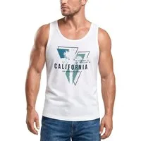 Neverless Tanktop Herren Tank-Top California Los Angeles Surfing Motiv Sommer Fashion mit Print