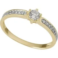 Firetti Fingerring Schmuck Geschenk Gold 333 Damenring Goldring Verlobung bicolor, mit Zirkonia (synth)
