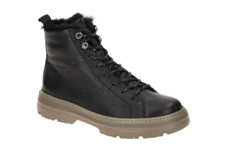 Paul Green Damen Stiefeletten Winterstiefel 5287-010 black Glattleder warm ge...