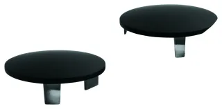 Grohe Abdeckkappe 64585 2 Stück matt black, 64585243M 64585243M