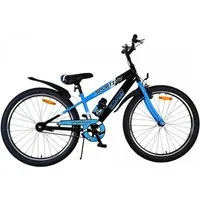 Volare Kinderfahrrad Volare Sportivo Kinderfahrrad für Jungen - 24 Zoll in Schwarz Blau, Vorderradbremsen, Handbremse und Rücktrittbremse