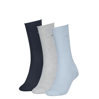 Calvin Klein Socken "CK WOMEN SOCK ROLLTOP" 3 Paar, mit kleinem Rollbund, Cotton-Mix