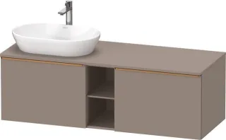 Duravit D-Neo Konsolenwaschtischunterbau wandhängend Basalt Matt 1400x550x459 mm - DE4950L04430000 DE4950L04430000