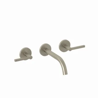 Kludi NOVA FONTE 3-Loch-Waschtisch PURISTIC Unterputz-Wand 180mm St. Br. Nickel, 20144N515 20144N515