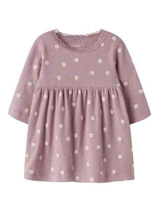 NAME IT - NBFLAUREL LS DRESS lilas - Gr. - 68