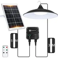 Aigostar LED Solarleuchte Solar-hängeleuchte,8 m Kabel,Solarlampen für außen hängend,IP65, Sensorschalter, LED fest integriert, ohne Leuchtmittel, KaltweiBes Licht