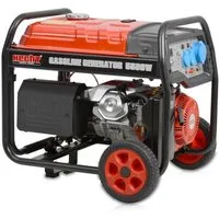 Hecht Stromerzeuger Notstromaggregat Benzin GG 6500, 5,50 in kW, 5000W - 25 Liter