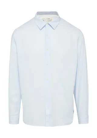 s.Oliver Red Label - Regular: Baumwollhemd mit Strukturmuster blau - Gr. - XL