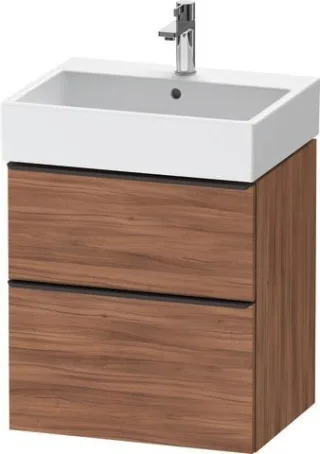 Duravit D-Neo Waschtischunterbau wandhängend Nussbaum Matt 584x442x625 mm - DE43710BD790000 DE43710BD790000