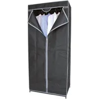 Urban Living Kleiderschrank Falt-Schrank Garderobe 70x45x160 cm LA PENDERIE mit Kleiderstange, Falt-Tür zum Hochziehen, Reißverschluss