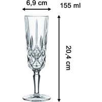 Nachtmann Champagnerglas Nachtmann 6-teiliges Champagnergläser-Set, Kristallglas