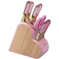 Paris Hilton Messerblock Set, Küchenmesser, Kochmesser, Schälmesser, Universalmesser