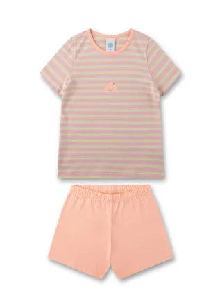 Sanetta - Schlafanzug kurz peach pearl - Gr. - 098
