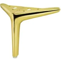 Prima-Online Möbelfuß 4 Stück Möbelfüße DIY Metall möbelbeine Schrank Sofa Couch Gold