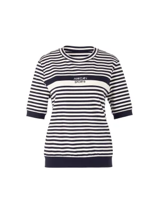Marc Cain Sports - Gestreiftes Shirt navy - Gr. - 36