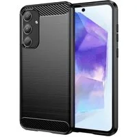 CoolGadget Handyhülle Carbon Handy Hülle für Samsung Galaxy A55 5G 6,6 Zoll, robuste Telefonhülle Case Schutzhülle für Samsung A55 5G Hülle