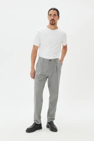 Casual Hose Gerade Passform grey