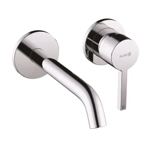 KLUDI NOVA FONTE Pura Waschtisch-Wand-Einhandmischer 180 ohne Ablaufgarnitur chrom 202440515