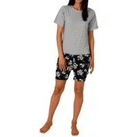 Normann Pyjama Damen Pflegeoverall kurzarm mit Reissverschluss am Rücken und Bein