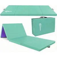 eyepower Weichbodenmatte 180 x 60 x 5 cm - XL Turnmatte für Zuhause - Faltbare Gymnastikmatte (1-St), Bodenturnmatte - Klappbare Fitnessmatte - Fallschutzmatte für Kinder