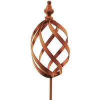 Kobolo Gartenstecker Dekostecker RUSTY MARBLE in Rostoptik aus Metall (1 Stück)