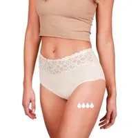 Taynie Periodenslip Deluxe - Periodenunterwäsche mittelstarke Blutung - Damen (1-St., 1er-Pack) Auslaufsichere Periodenunterwäsche / Periodenslip aus Bio Baumwolle