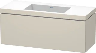 Duravit L-Cube c-bonded Set wandhängend Taupe Matt 1200x480x500 mm - LC6919N9191 LC6919N9191